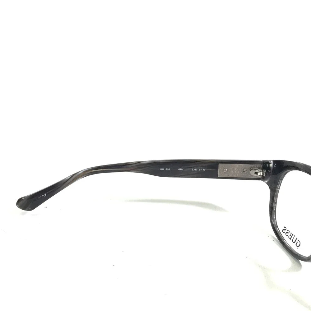 Guess Eyeglasses Frames GU1753 GRY Dark Purple Horn Round Full Rim 53-16-140